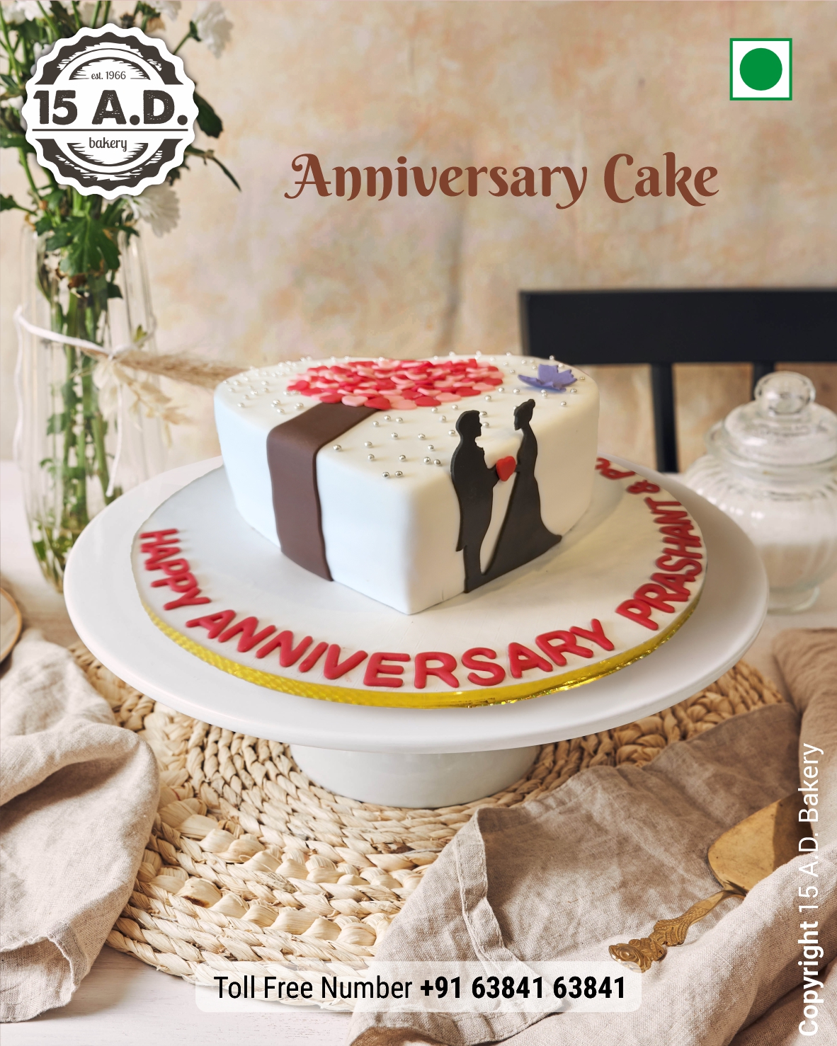 Anniversary Cake by 15 AD Bakery