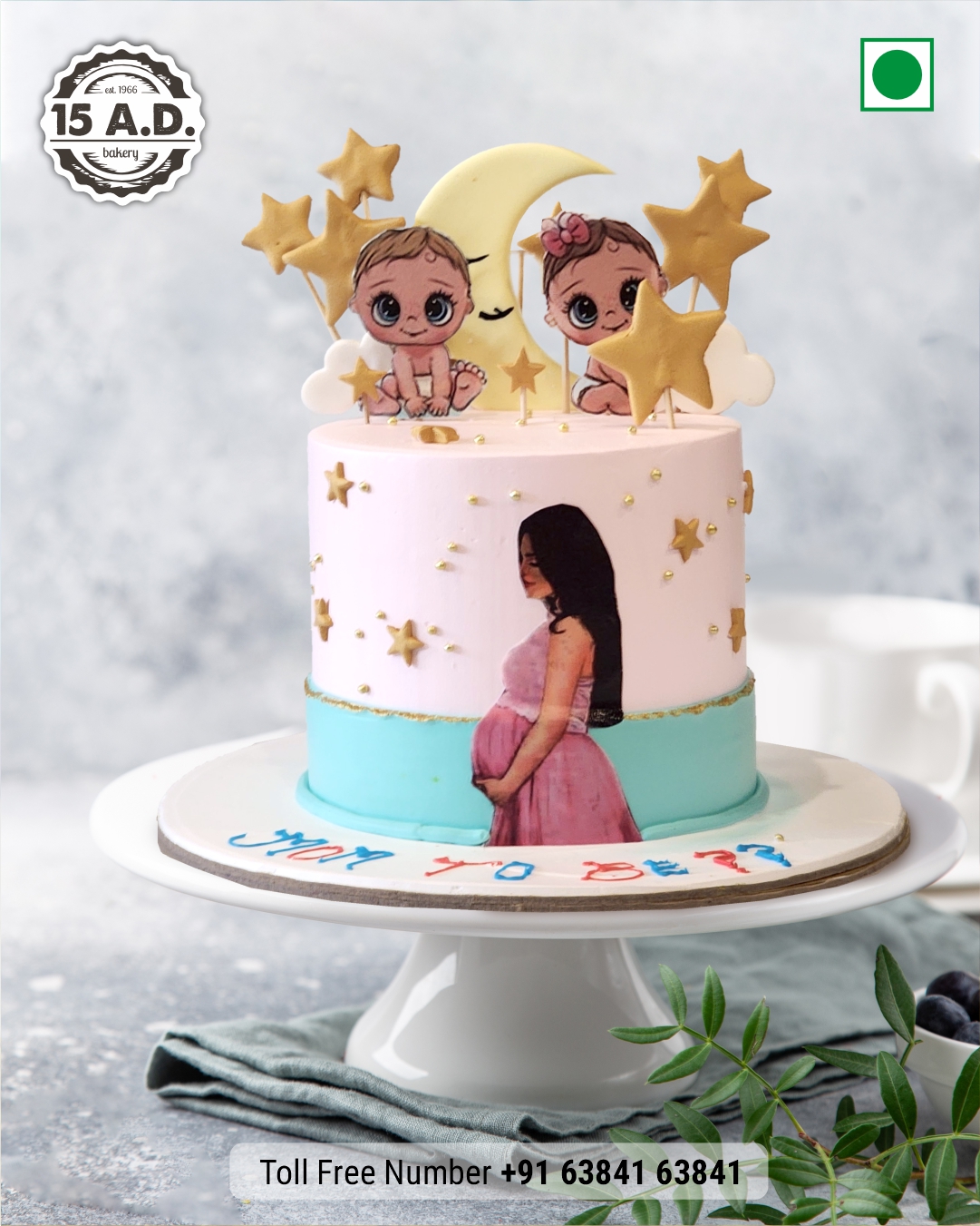 Baby Shower Cake by 15 AD Bakery