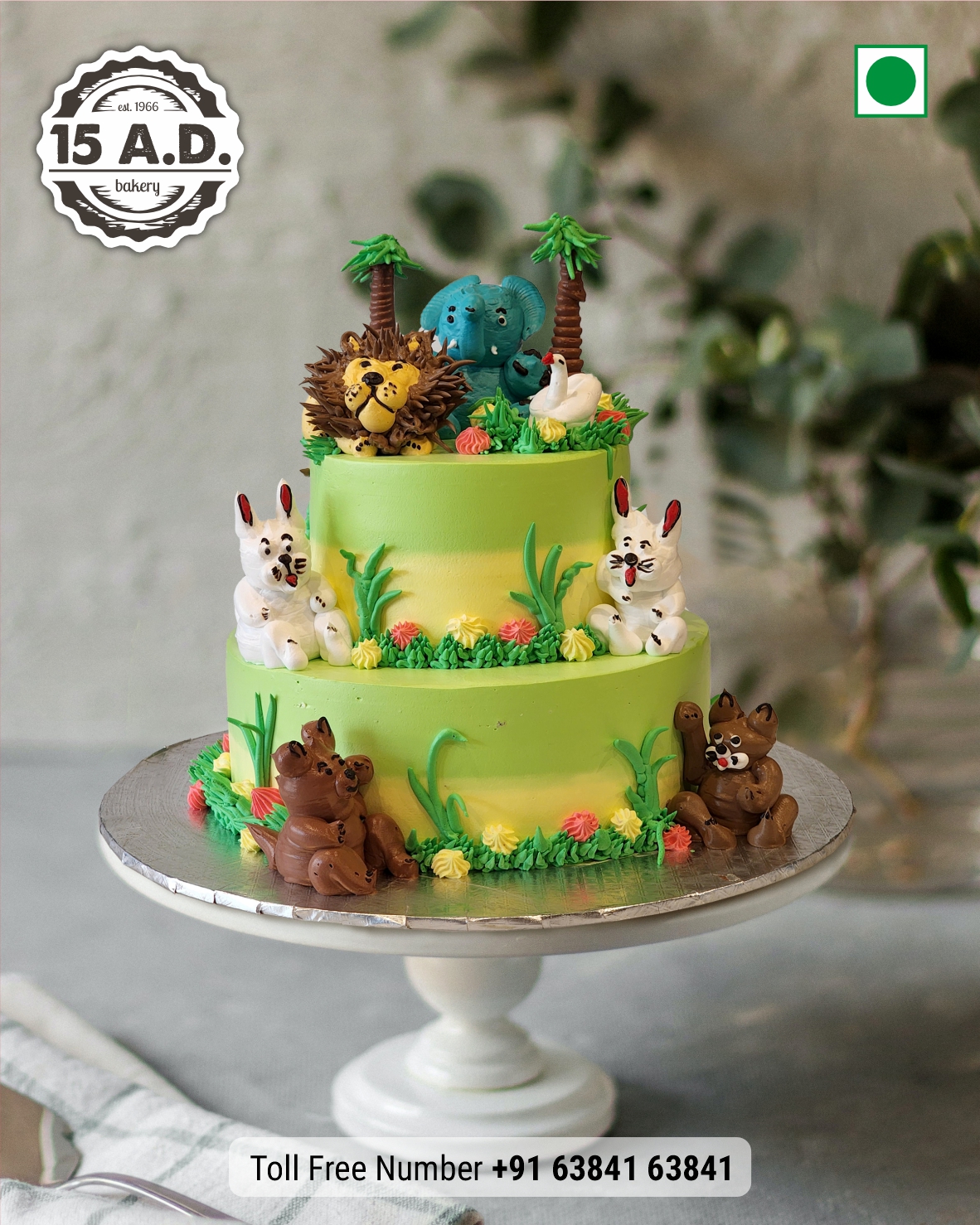 Jungle Theme Cakes by 15 AD Bakery