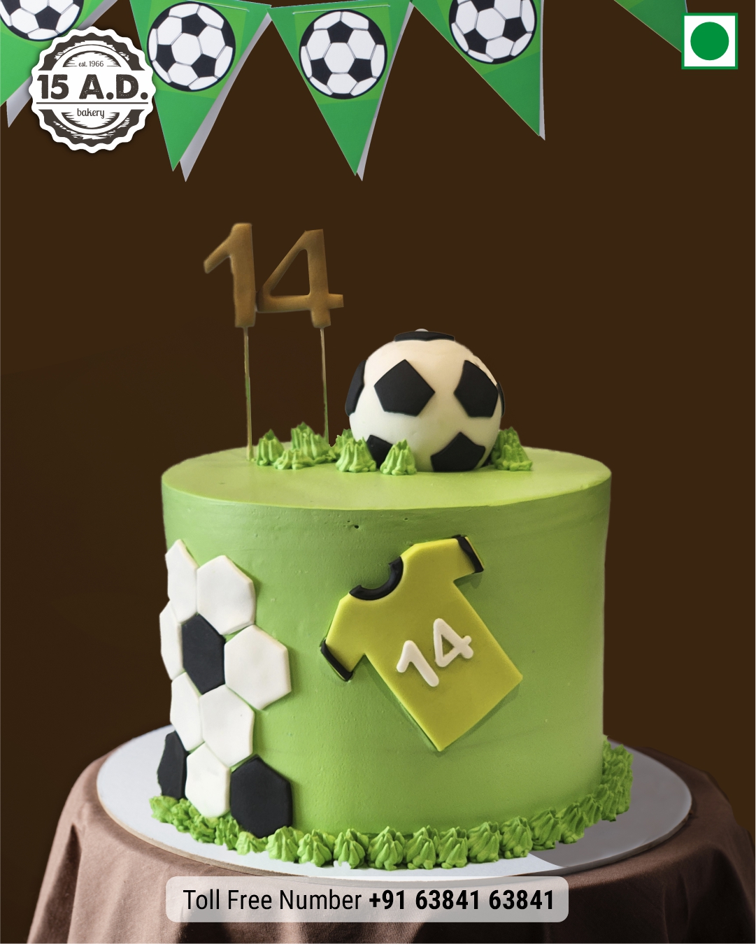 Sports Cake by 15 AD Bakery