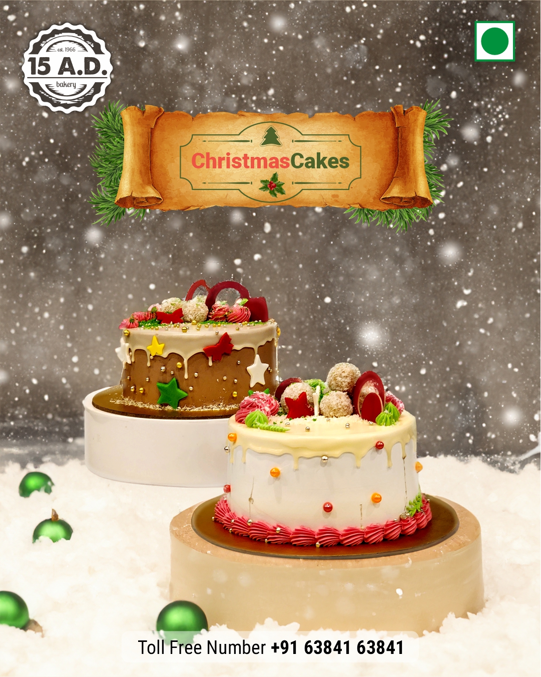 Christmas Cake by 15 AD Bakery